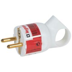 Нет на сайте Вилка электрич. каб. Helium 16А 2P+E прямая с кольцом бел. Leg 050190