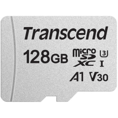 Transcend TS128GUSD300S-A microSDXC Class 10 U3, V30, A1 300S + адаптер