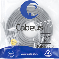 Патч-корды медные Cabeus PC-UTP-RJ45-Cat.6-20m-LSZH