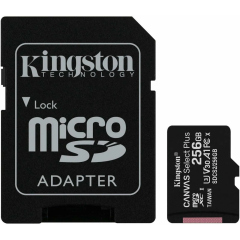 Карты памяти Kingston SDCS2/256GB (MicroSDXC Class 10 UHS-I, SD adapter)