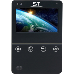Монитор видеодомофона Space Technology ST-M100/4 (S) ЧЕРНЫЙ(версия 2)