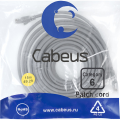 Патч-корды медные Cabeus PC-UTP-RJ45-Cat.6-15m