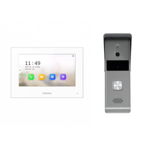 Купить HiWatch DS-D100HKWF Комплект IP-видеодомофона - ВИДЕОГЛАЗ Москва