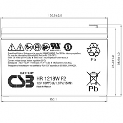 CSB HR1218W F2