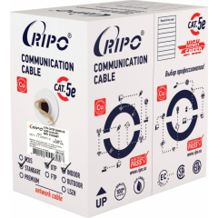 UTP 4 нг-LSZH CAT5E 24AWG Cu Ripo Standart , 305м.,Fluke test 0.5(U/UTP-5e нг (А)-HF 4*2*0.5)