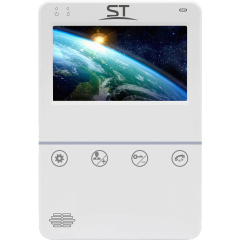 Монитор видеодомофона Space Technology ST-M100/4 (S) БЕЛЫЙ(версия 2)
