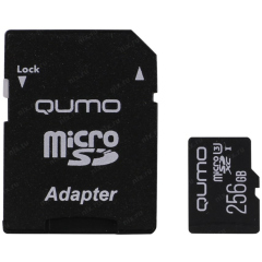 Карта памяти QUMO microSDXC 256 ГБ [QM256GMICSDXC10U3]
