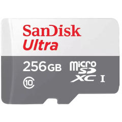 Карты памяти SanDisk SDSQUNR-256G-GN3MN Ultra microSDXC C10 U1 UHS-I 100MB/S, без адаптера