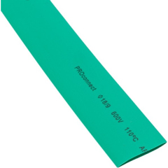 Трубка термоусадочная Трубка термоусаживаемая ТУТ 18,0/9,0мм, зеленая, упаковка 50 шт. по 1м, PROconnect (55-1803)