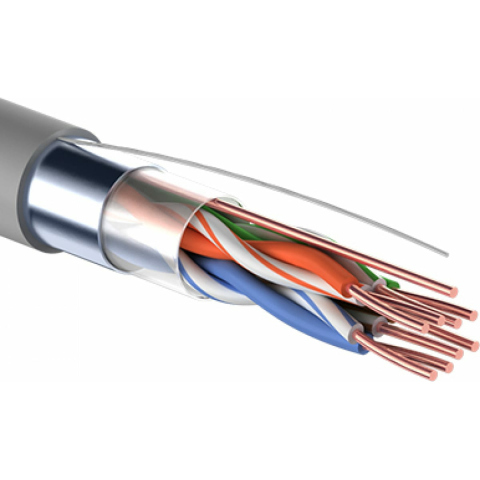 Купить Кабель витая пара F/UTP, CAT 5е, PVC, 4PR, 24AWG, INDOOR, SOLID ...