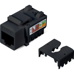 Cabeus KJ-RJ45-Cat.6-90-BK