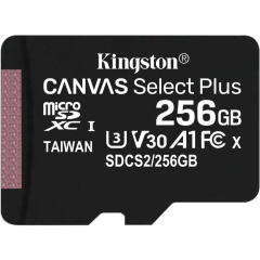 Карты памяти Kingston Canvas Select Plus microSDXC UHS-I U3 256Gb SDCS2/256GBSP