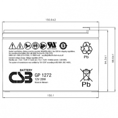 CSB GP1272-F2 (12V28W)