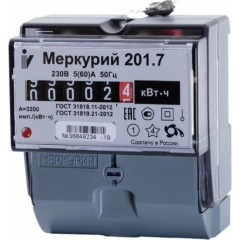 Приборы специальные и дополнительные устройства Инкотекс Меркурий 201.7 1ф 5-60А (00000032680)