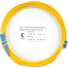 Патч-корды оптические Cabeus FOP(s)-9-LC-SC-15m