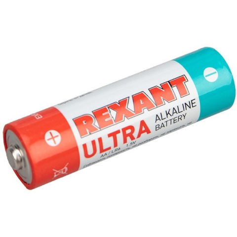 Купить REXANT Ультра алкалиновая батарейка AA/LR6 1,5 V 2800 mAh (30 ...