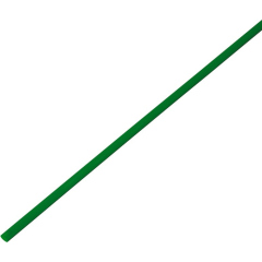 Трубка термоусадочная Трубка термоусаживаемая ТУТ 3,0/1,5мм, зеленая, упаковка 50 шт. по 1м, PROconnect (55-0303)