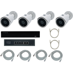 Готовые комплекты видеонаблюдения IPTRONIC Комплект IP дача/коттедж Bullet Kit 4