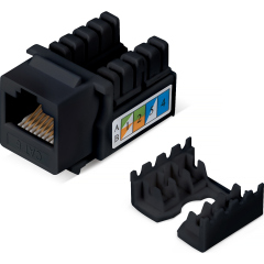 Cabeus KJ-RJ45-Cat.6-90-BK