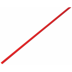 Трубка термоусаживаемая ТУТ нг 2,0/1,0мм, красная (упак. 50 шт. по 1м) REXANT (20-2004)