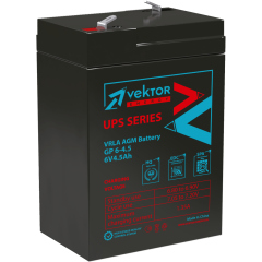 Аккумуляторы VEKTOR ENERGY GP 6-4,5