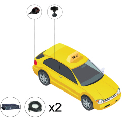 Комплект Такси (контроль внимания и усталости водителя) онлайн SD