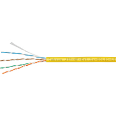 Кабели Ethernet Cabeus UTP-4P-Cat.5e-SOLID-LSZH-YL