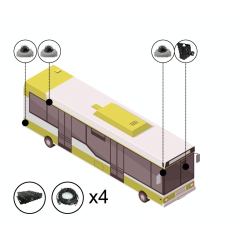 Комплект видеонаблюдения для автобуса под ПП № 969 (онлайн SD)
