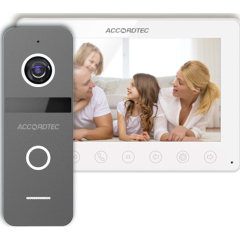 Видеодомофон AccordTec AT-home10 Комплект домофонии WH-GR