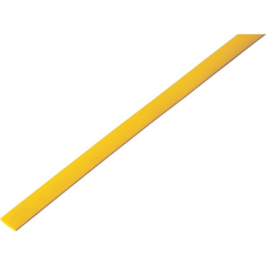 Трубка термоусадочная Трубка термоусаживаемая ТУТ 5,0/2,5мм, желтая, упаковка 50 шт. по 1м, PROconnect (55-0502)