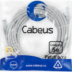 Патч-корды медные Cabeus PC-UTP-RJ45-Cat.5e-15m-LSZH