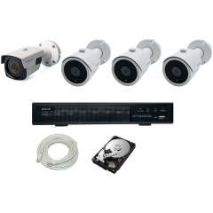 Готовые комплекты видеонаблюдения IPTRONIC Комплект IP дача/магазин Bullet Kit 3-1