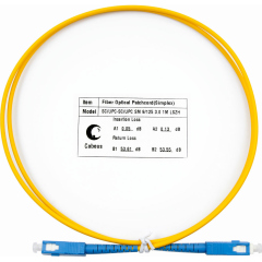 Патч-корды оптические Cabeus FOP(s)-9-SC-SC-1m