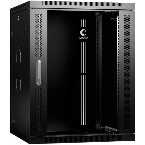 Купить Cabeus SH-05F-15U60/60-R-BK Шкаф настенный 19", 15U - ВИДЕОГЛАЗ ...