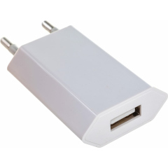 Сетевое зарядное устройство iPhone/iPod USB белое (СЗУ) (5V, 1 000 mA) (18-1194)