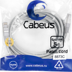 Патч-корды медные Cabeus PC-FTP-RJ45-Cat.5e-3m-LSZH