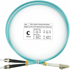 Патч-корды оптические Cabeus FOP-50-LC-ST-1m