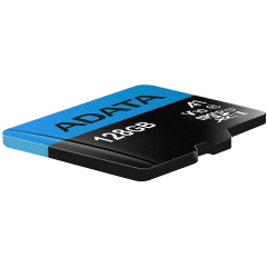 ADATA  AUSDX128GUICL10A1-RA1 MicroSDXC Class 10 UHS-I A1 100/25 MB/s (SD адаптер)