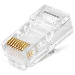 Разъемы Ethernet Ripo Коннектор RJ-45 (8P8C) Cat.5e, покрытие 3мкд, универсальные ножи(100шт)