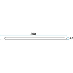 Стяжка кабельная стальная (304) 200x4,6мм (100 шт/уп) REXANT (07-0208-100)