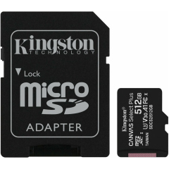 Карты памяти Kingston SDCS2/512GB microSDXC Class 10 UHS-I U3 Canvas адаптер 100MB/s