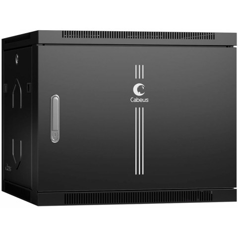 Купить Cabeus SH-05F-9U60/45m-BK Шкаф настенный 19", 9U - ВИДЕОГЛАЗ Москва