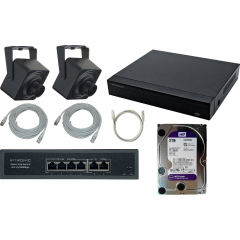 Готовые комплекты видеонаблюдения IPTRONIC IP Mini Квартира 2Tb Kit 2-1