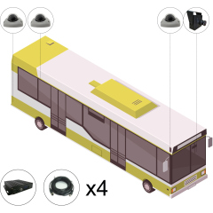 Комплект видеонаблюдения для автобуса под ПП № 969 (онлайн SD)