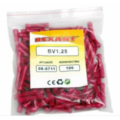 REXANT Соединительная гильза изолированная L-26 мм 0.5-1.5 мм² (ГСИ 1.5/ГСИ 0,5-1,5) красная (08-0711)