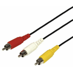 Соединительные кабели Шнур 3 RCA - 3 RCA, 3м, черный REXANT