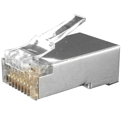 Купить Коннектор RJ-45 8P-8C CAT6, для одножильного и многожильного ...