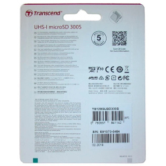 Transcend TS128GUSD300S-A microSDXC Class 10 U3, V30, A1 300S + адаптер