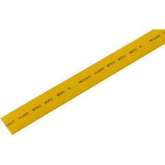 Трубка термоусадочная Трубка термоусаживаемая ТУТ 15,0/7,5мм, желтая, упаковка 50 шт. по 1м, PROconnect (55-1502)
