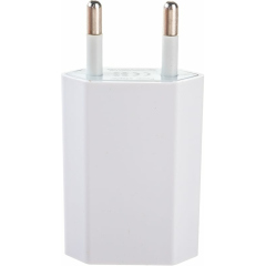 Сетевое зарядное устройство iPhone/iPod USB белое (СЗУ) (5V, 1 000 mA) (18-1194)